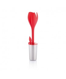XD Design Salotų Serviravimo Rinkinys 'Tulip', raudonas